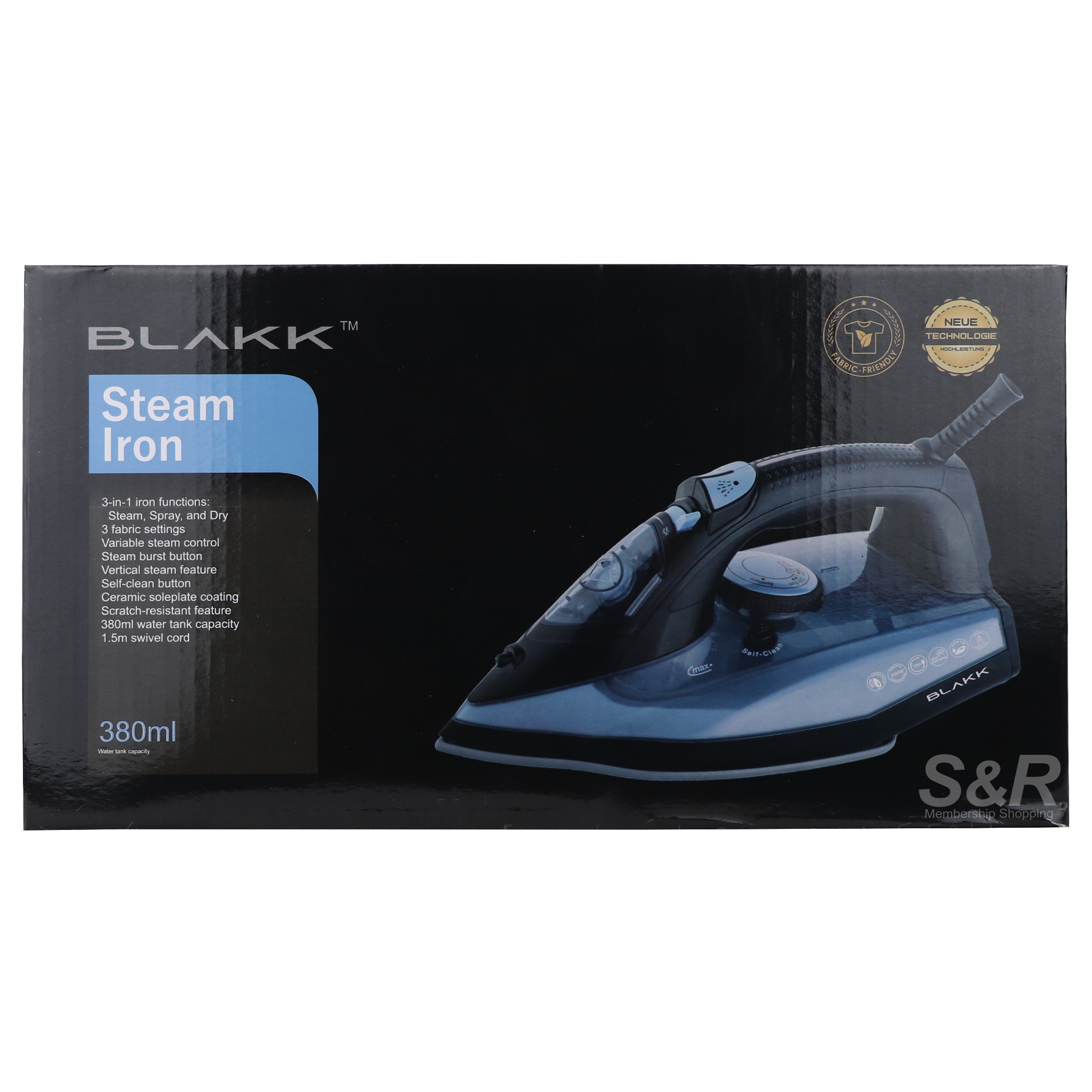 Blakk Steam Iron KCSI-380ML Blakk Steam Iron KCSI-380ML